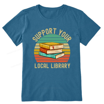 Pagewings Support Your Local Library Unisex Classic T-shirt