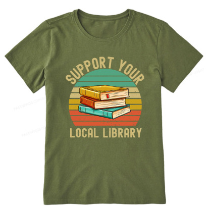 Pagewings Support Your Local Library Unisex Classic T-shirt
