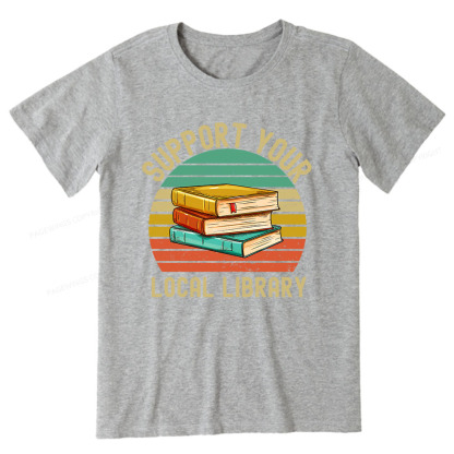 Pagewings Support Your Local Library Unisex Classic T-shirt