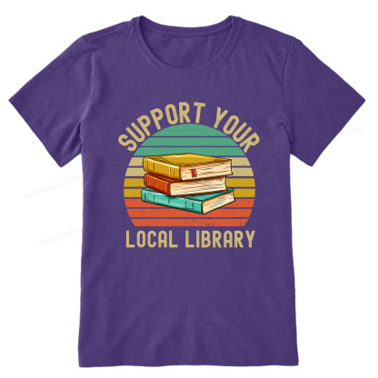Pagewings Support Your Local Library Unisex Classic T-shirt