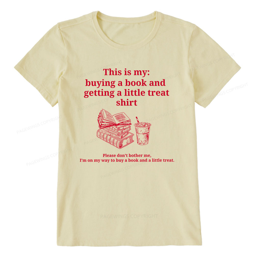 Pagewings Buying A Book And Getting A Little Treat Unisex Classic T-shirt