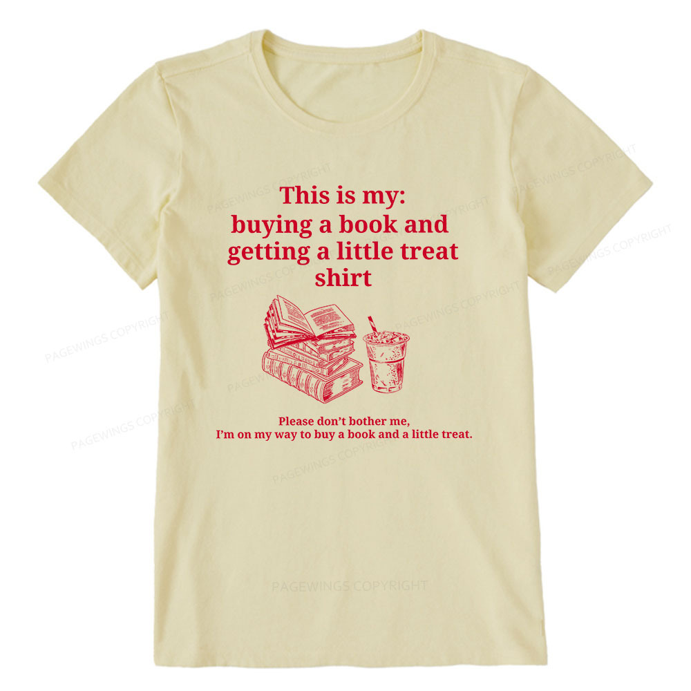 Pagewings Buying A Book And Getting A Little Treat Unisex Classic T-shirt