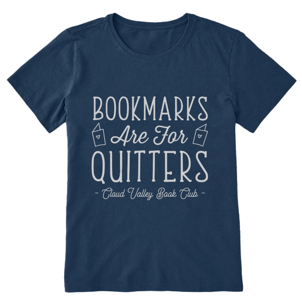 Pagewings Bookmarks Are For Quitters Personalised Book Club Unisex Classic T-shirt
