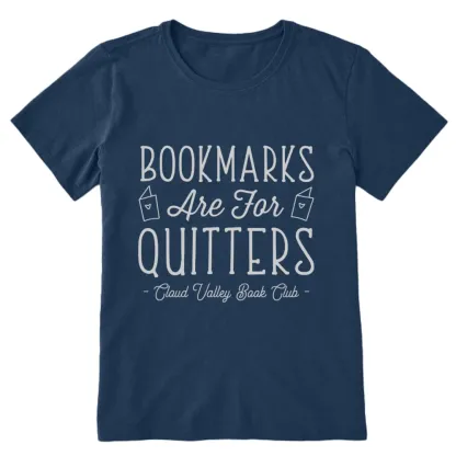 Pagewings Bookmarks Are For Quitters Personalised Book Club Unisex Classic T-shirt