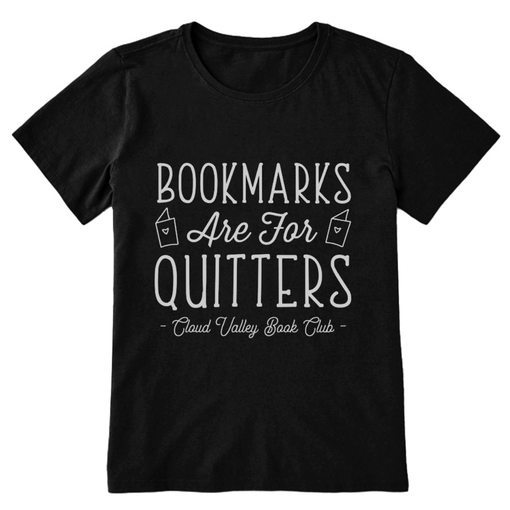Pagewings Bookmarks Are For Quitters Personalised Book Club Unisex Classic T-shirt