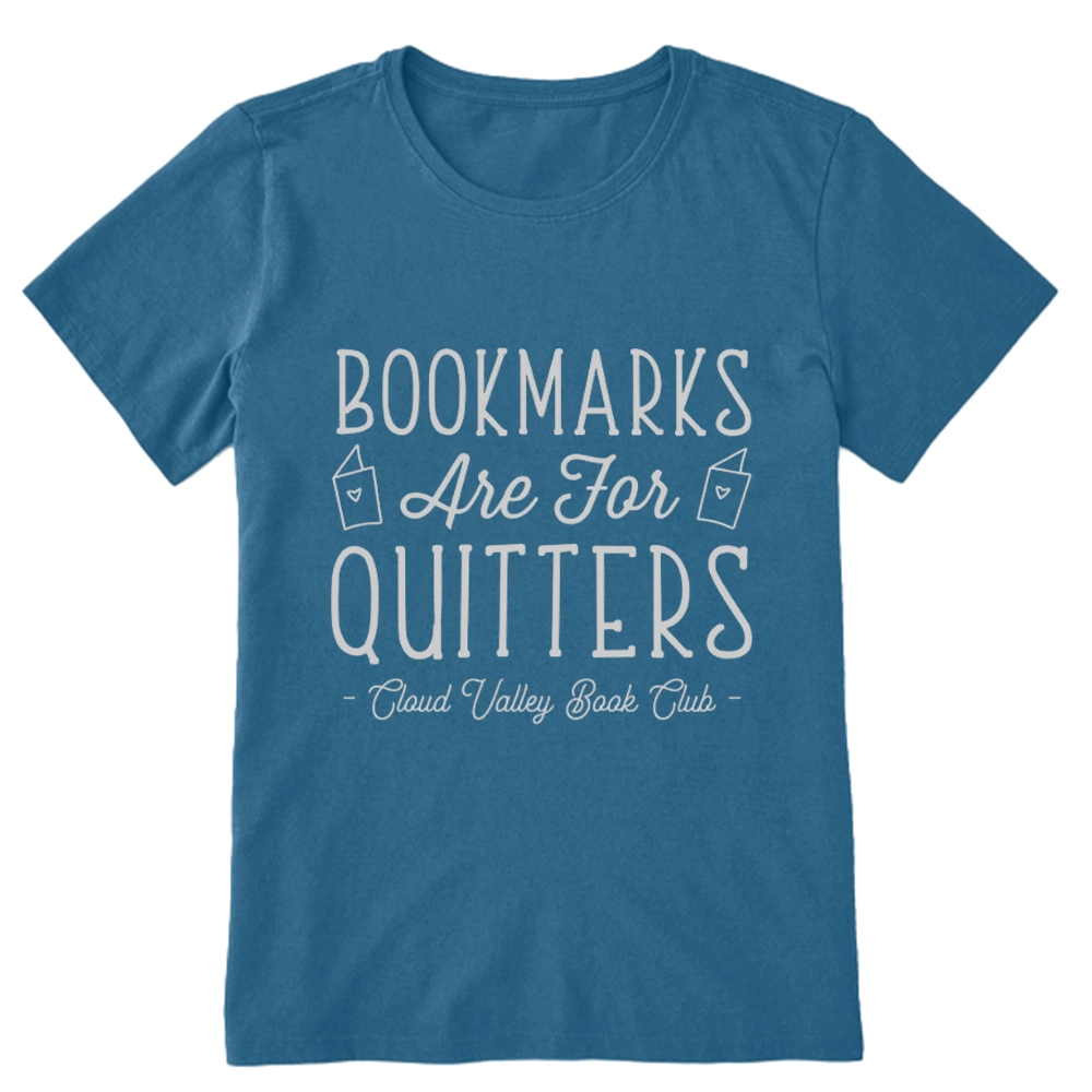 Pagewings Bookmarks Are For Quitters Personalised Book Club Unisex Classic T-shirt