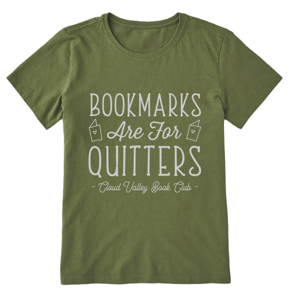 Pagewings Bookmarks Are For Quitters Personalised Book Club Unisex Classic T-shirt