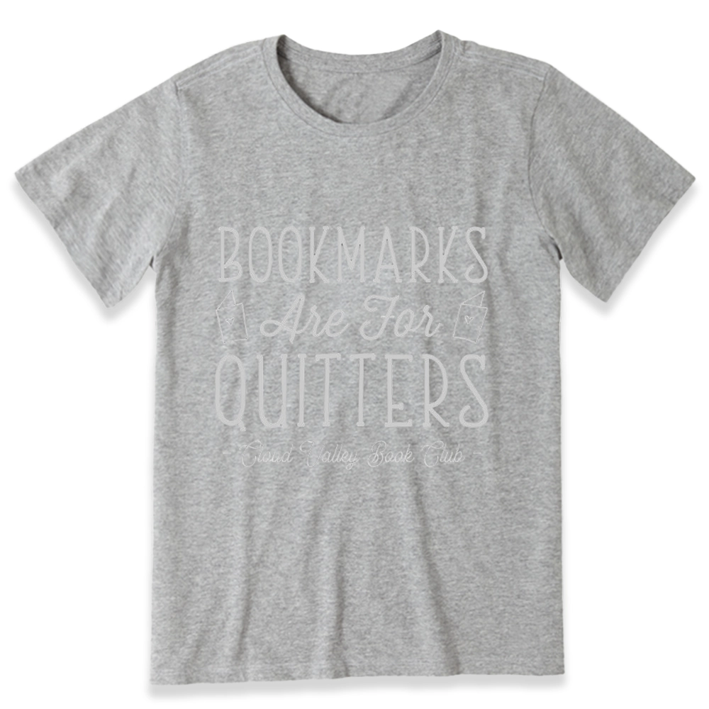 Pagewings Bookmarks Are For Quitters Personalised Book Club Unisex Classic T-shirt