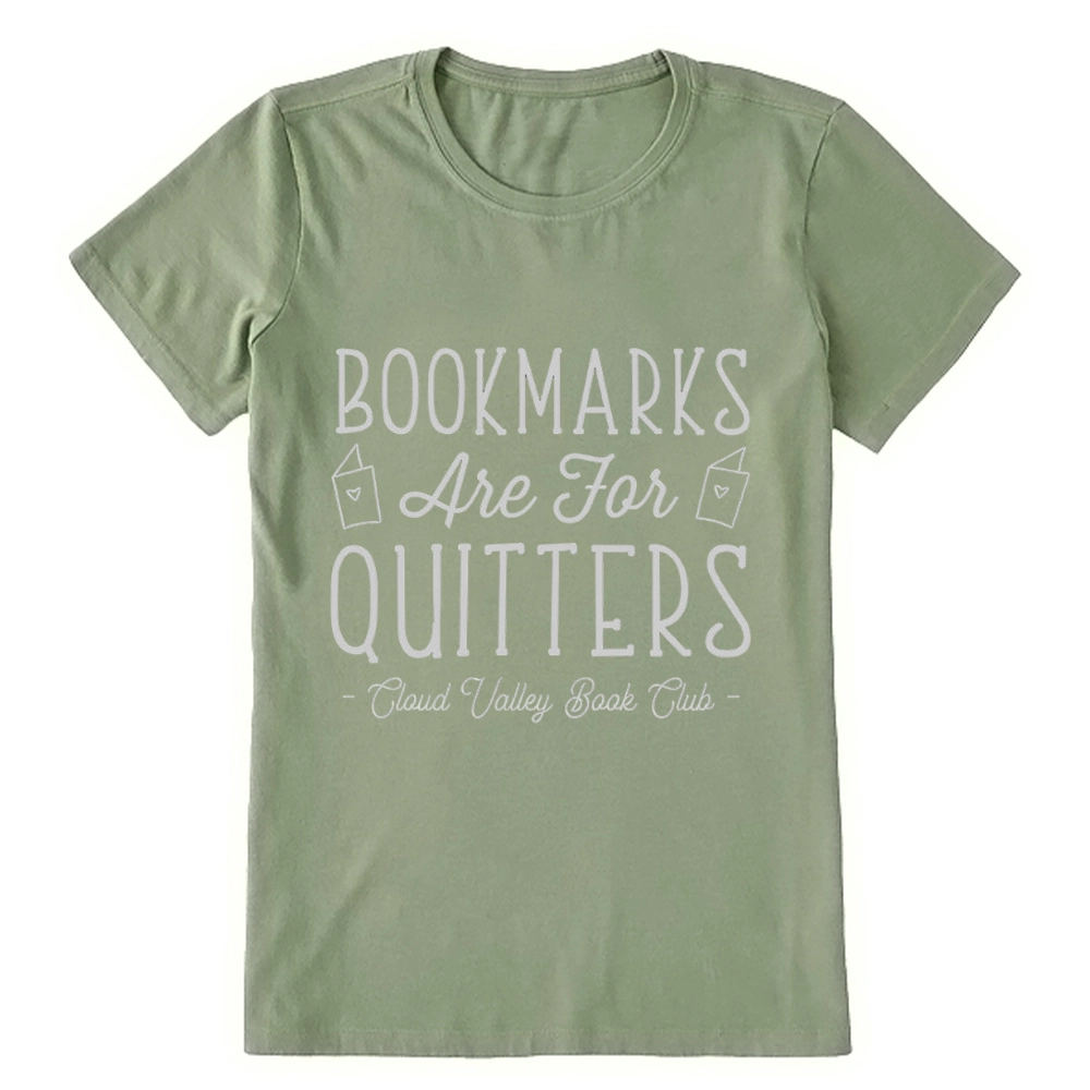 Pagewings Bookmarks Are For Quitters Personalised Book Club Unisex Classic T-shirt