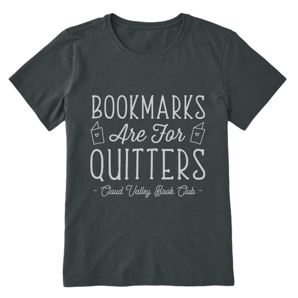 Pagewings Bookmarks Are For Quitters Personalised Book Club Unisex Classic T-shirt