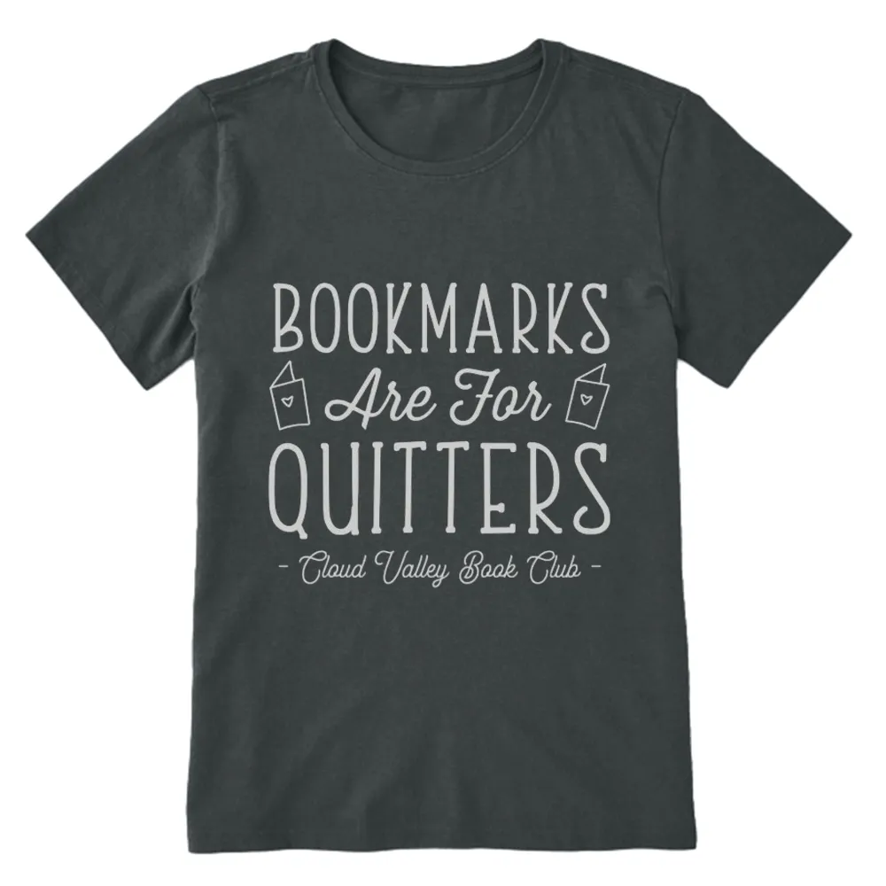 Pagewings Bookmarks Are For Quitters Personalised Book Club Unisex Classic T-shirt