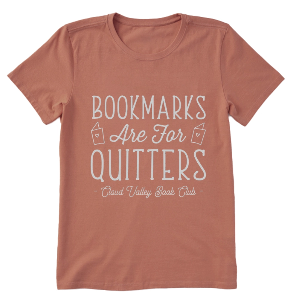 Pagewings Bookmarks Are For Quitters Personalised Book Club Unisex Classic T-shirt