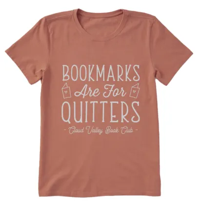 Pagewings Bookmarks Are For Quitters Personalised Book Club Unisex Classic T-shirt