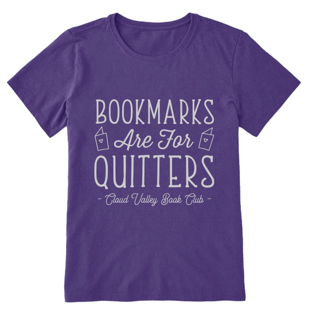 Pagewings Bookmarks Are For Quitters Personalised Book Club Unisex Classic T-shirt