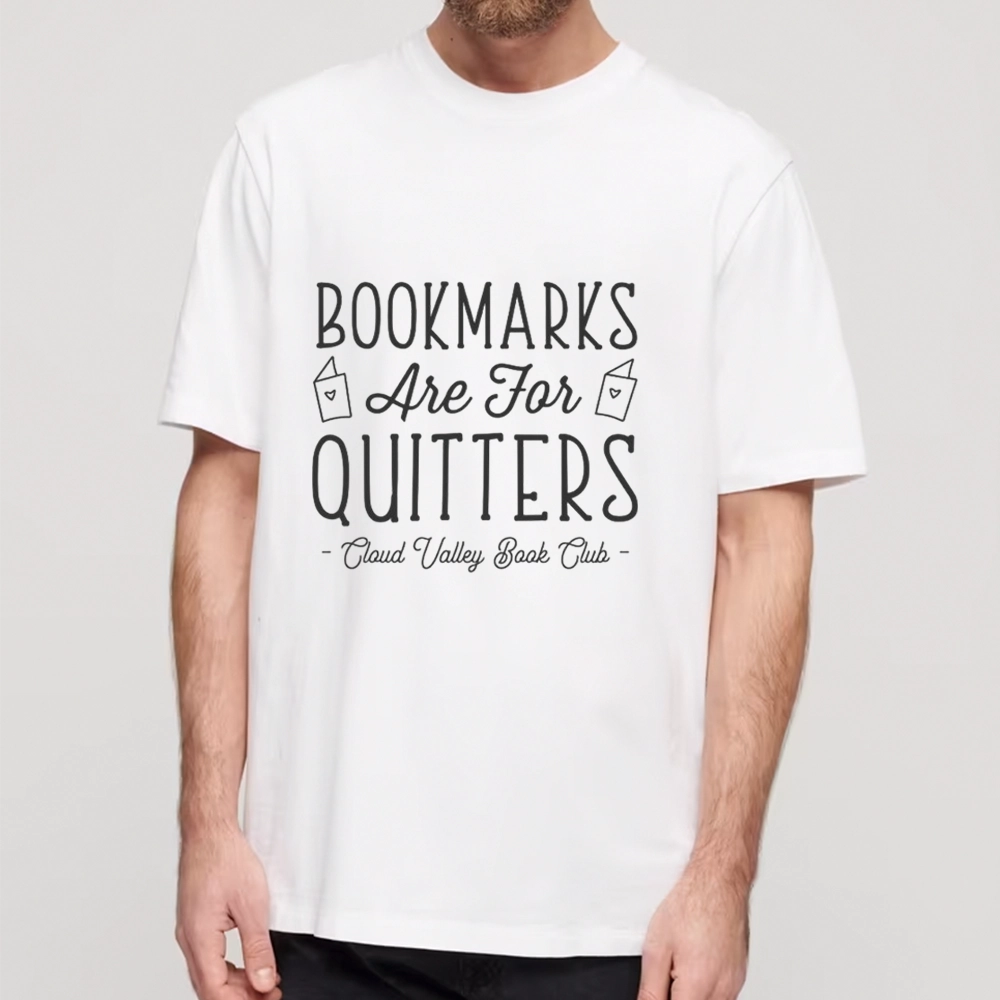Pagewings Bookmarks Are For Quitters Personalised Book Club Unisex Classic T-shirt