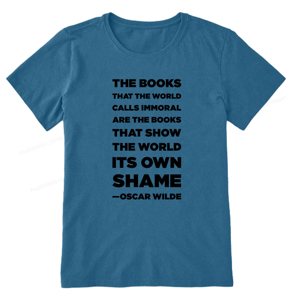 Pagewings Immoral Books Show The World Its Shame Unisex Classic T-shirt