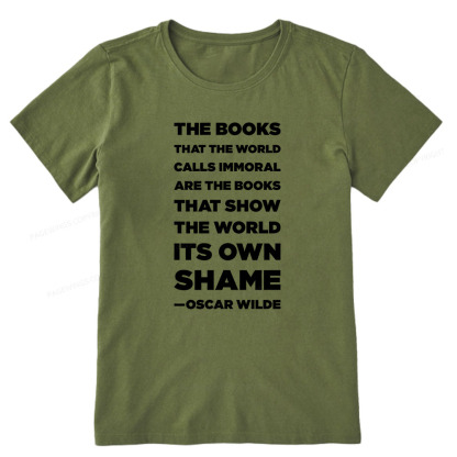 Pagewings Immoral Books Show The World Its Shame Unisex Classic T-shirt