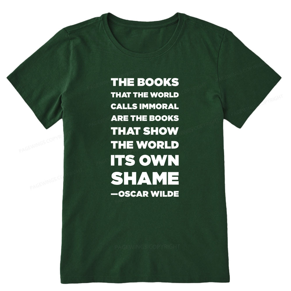 Pagewings Immoral Books Show The World Its Shame Unisex Classic T-shirt