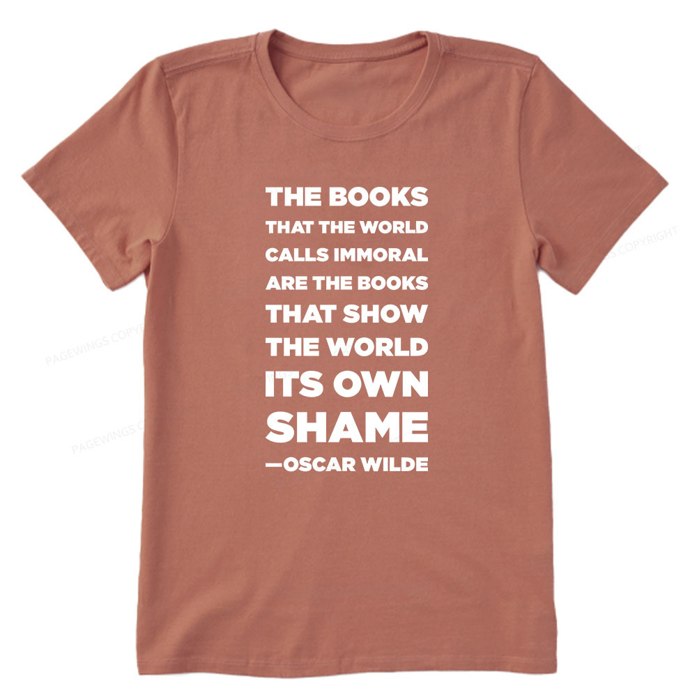 Pagewings Immoral Books Show The World Its Shame Unisex Classic T-shirt