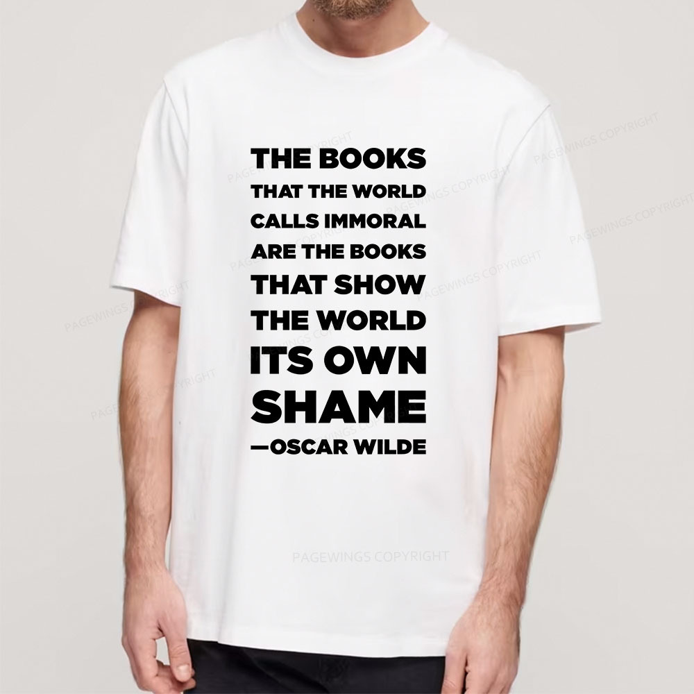 Pagewings Immoral Books Show The World Its Shame Unisex Classic T-shirt
