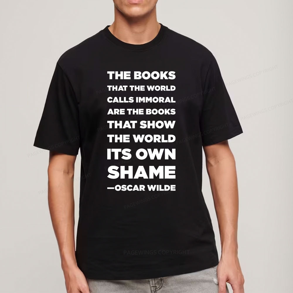 Pagewings Immoral Books Show The World Its Shame Unisex Classic T-shirt