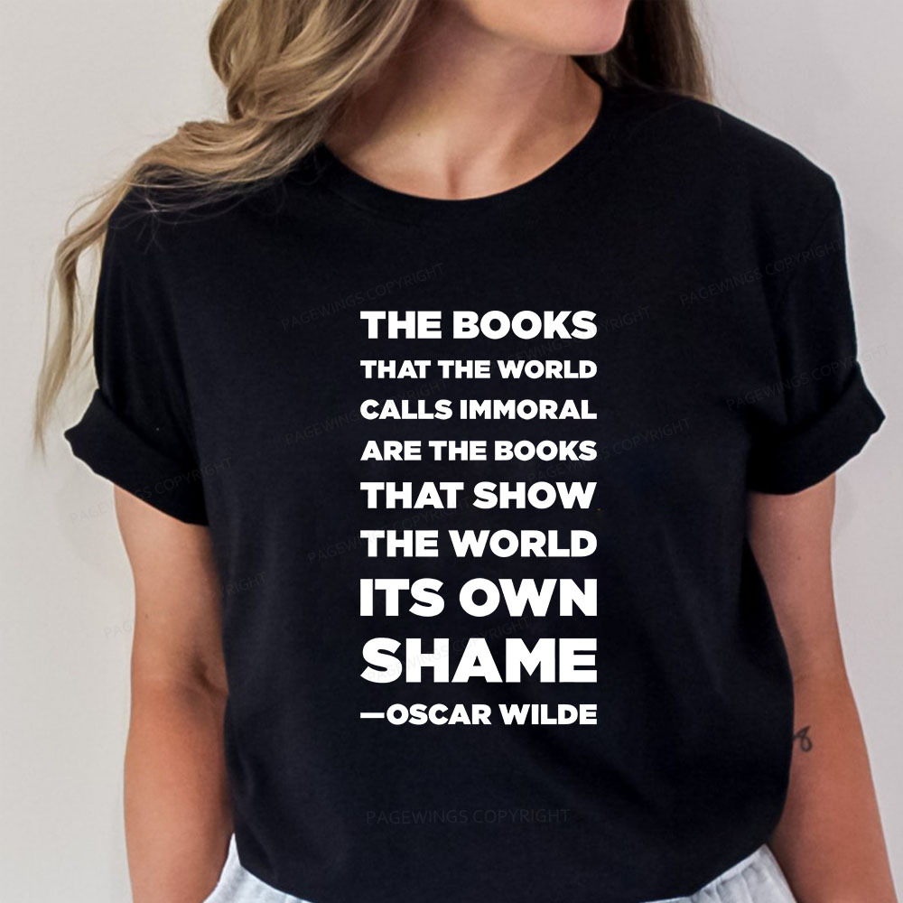 Pagewings Immoral Books Show The World Its Shame Unisex Classic T-shirt