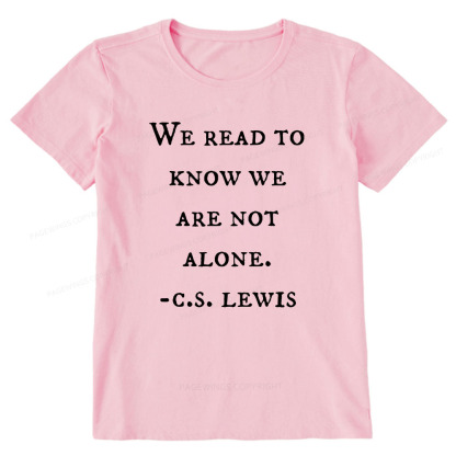Pagewings We Read To Know We Are Not Alone Unisex Classic T-shirt
