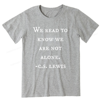 Pagewings We Read To Know We Are Not Alone Unisex Classic T-shirt