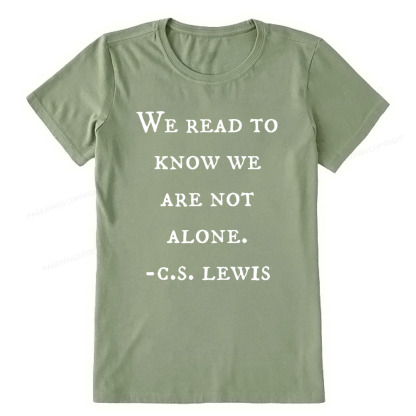 Pagewings We Read To Know We Are Not Alone Unisex Classic T-shirt