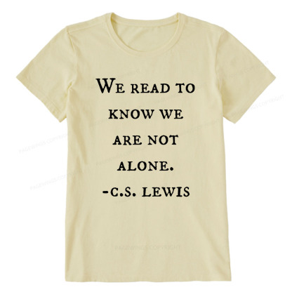 Pagewings We Read To Know We Are Not Alone Unisex Classic T-shirt