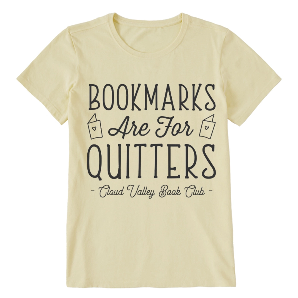 Pagewings Bookmarks Are For Quitters Personalised Book Club Unisex Classic T-shirt
