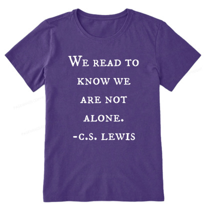 Pagewings We Read To Know We Are Not Alone Unisex Classic T-shirt