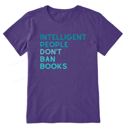 Pagewings Intelligent People Don't Ban Books Unisex Classic T-shirt