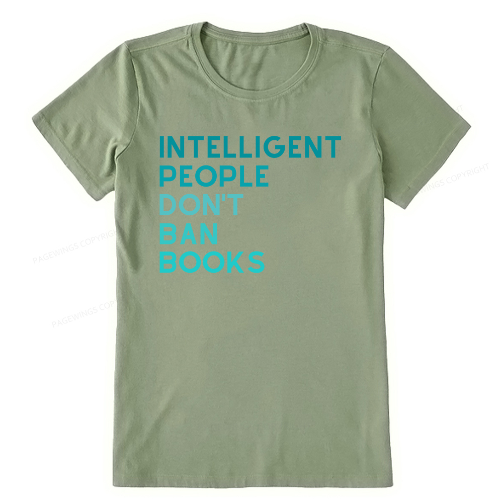 Pagewings Intelligent People Don't Ban Books Unisex Classic T-shirt