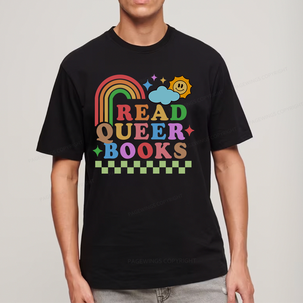 Pagewings Read Queer Books Unisex Classic T-shirt
