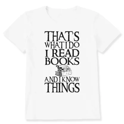 Pagewings That's What I Do I Read Books And I Know Things Unisex Classic T-shirt
