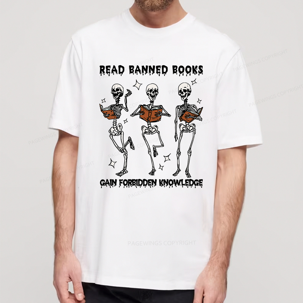 Pagewings Read Banned Books Gain Forbidden Knowledge Classic T-shirt