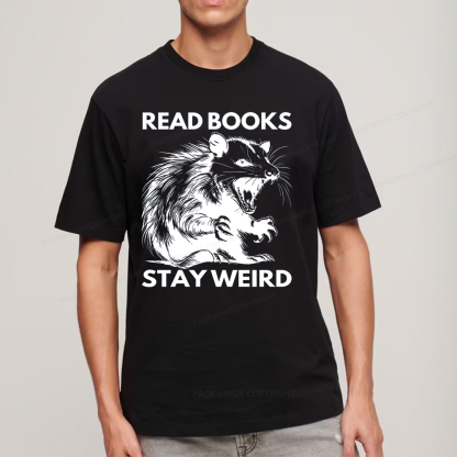 Pagewings Read Books Stay Weird Unisex Classic T-shirt