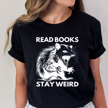 Pagewings Read Books Stay Weird Unisex Classic T-shirt