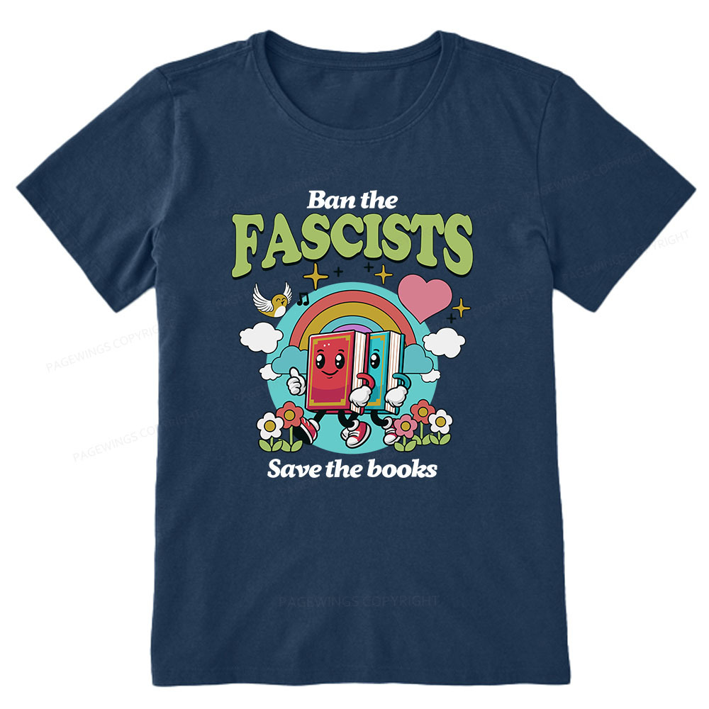 Pagewings Ban the Fascists Save the Books Unisex Classic T-shirt