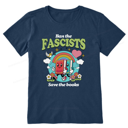 Pagewings Ban the Fascists Save the Books Unisex Classic T-shirt