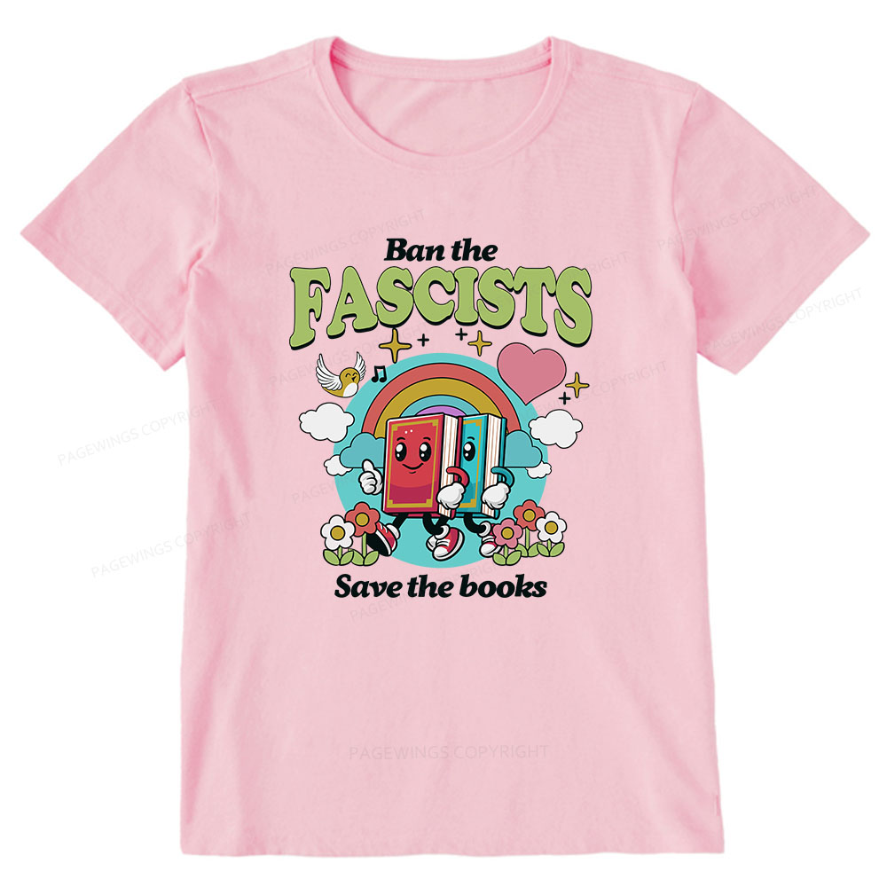 Pagewings Ban the Fascists Save the Books Unisex Classic T-shirt