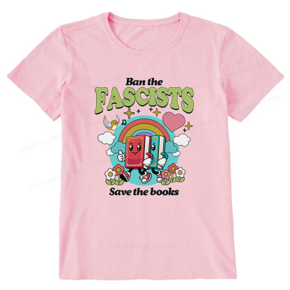 Pagewings Ban the Fascists Save the Books Unisex Classic T-shirt