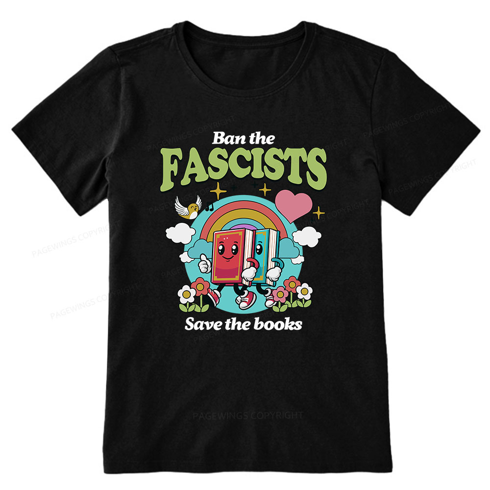 Pagewings Ban the Fascists Save the Books Unisex Classic T-shirt