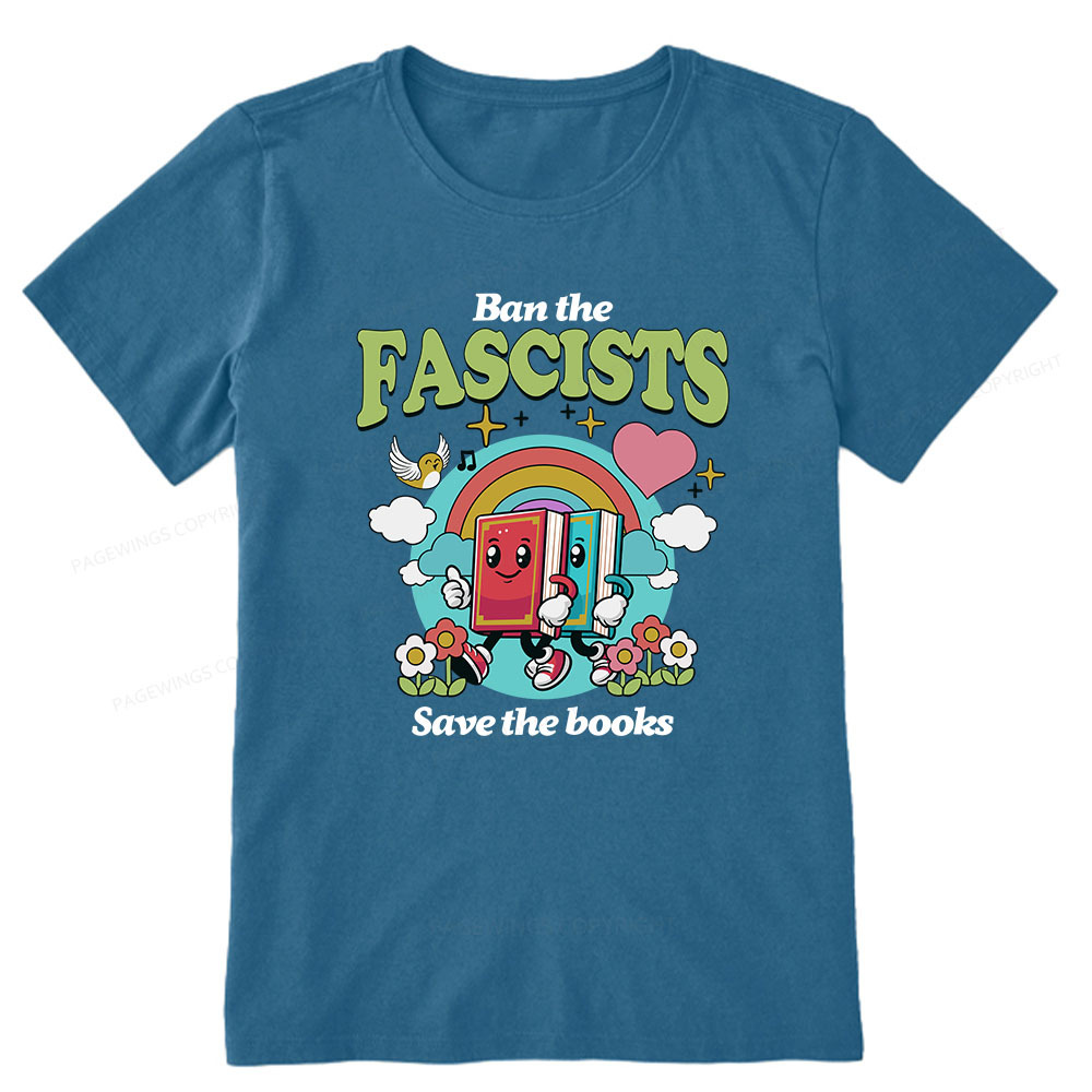 Pagewings Ban the Fascists Save the Books Unisex Classic T-shirt