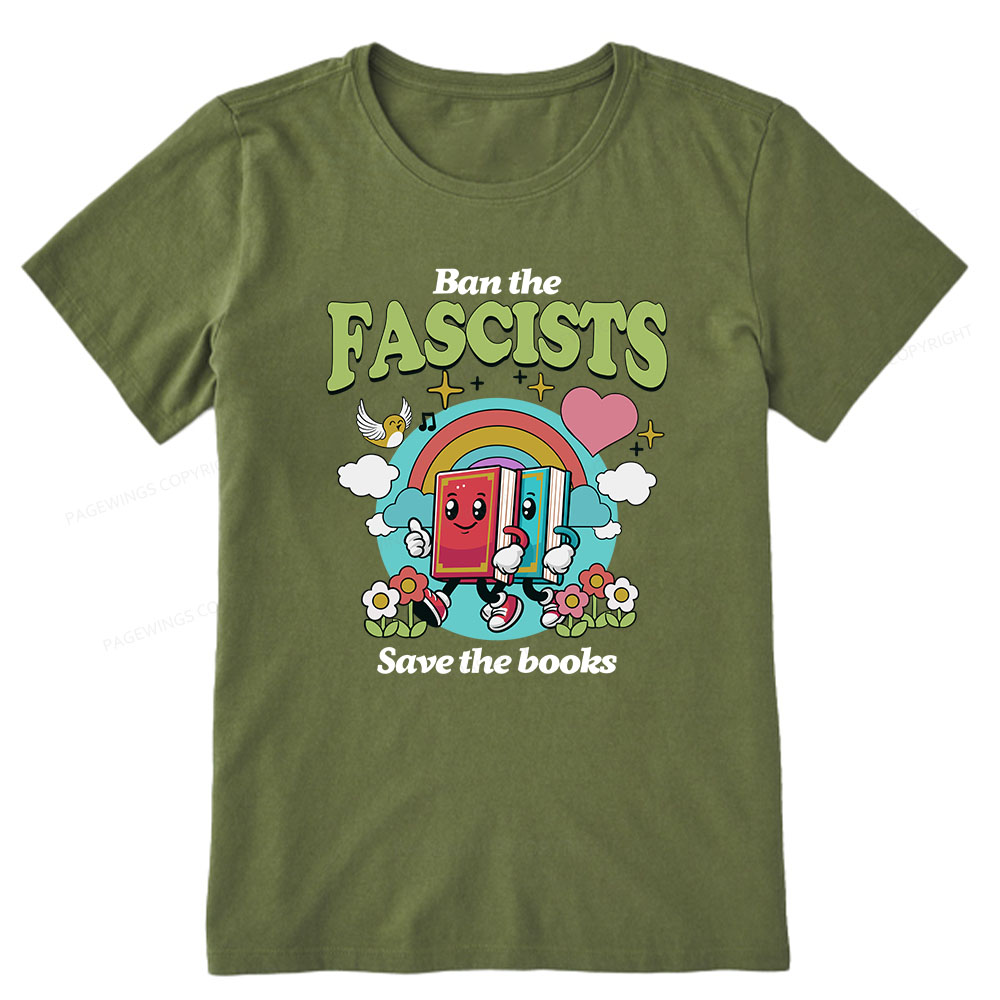 Pagewings Ban the Fascists Save the Books Unisex Classic T-shirt