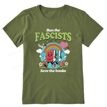 Pagewings Ban the Fascists Save the Books Unisex Classic T-shirt