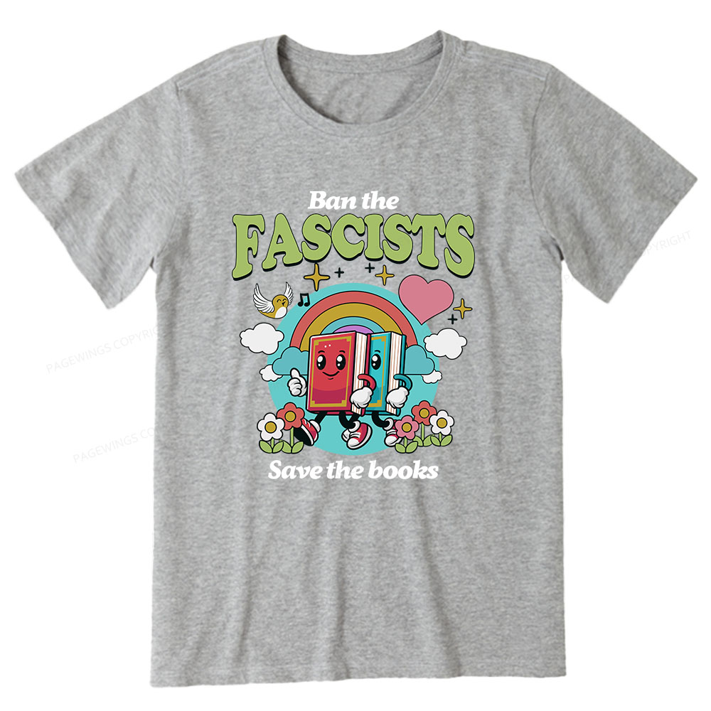 Pagewings Ban the Fascists Save the Books Unisex Classic T-shirt