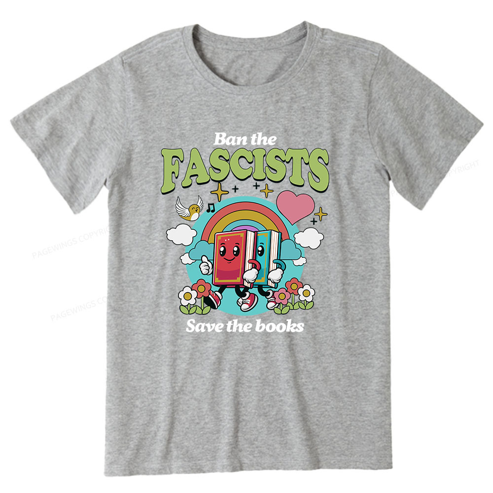 Pagewings Ban the Fascists Save the Books Unisex Classic T-shirt