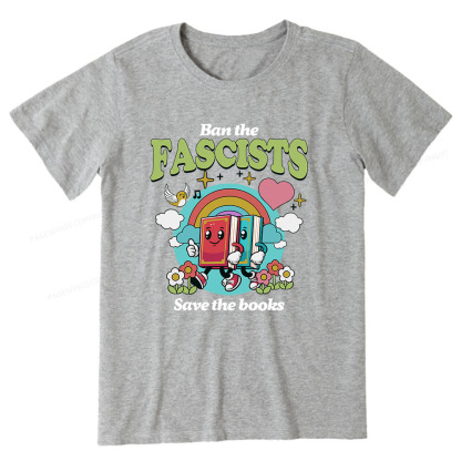 Pagewings Ban the Fascists Save the Books Unisex Classic T-shirt